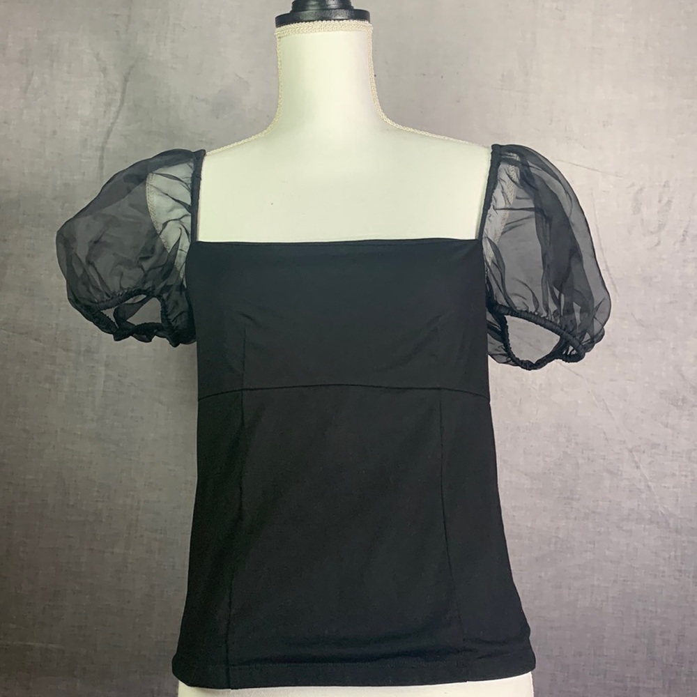 Cinq a Sept Puff-Sleeved Top